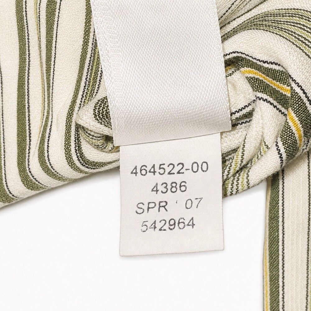 NWOT Banana Republic Mens Large Slim Fit Striped Pearl Snap Shirt 2007 - Picture 6 of 7